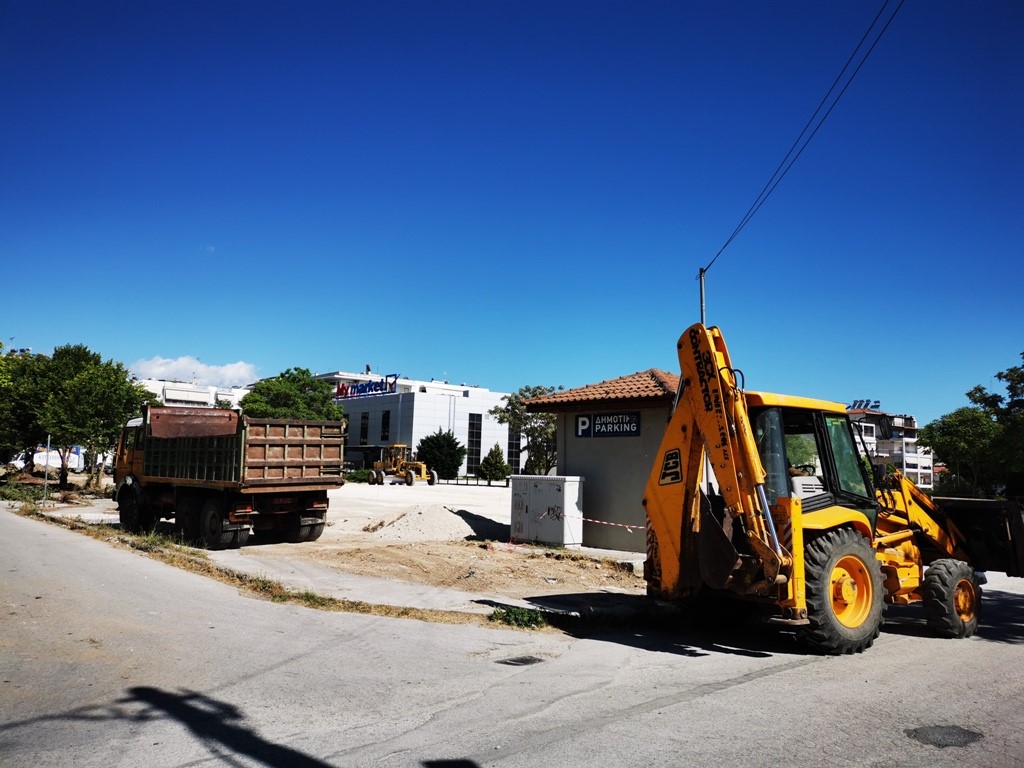 Συνεχίζονται τα έργα στον χώρο στάθμευσης Ε΄ ΚΑΠΗ